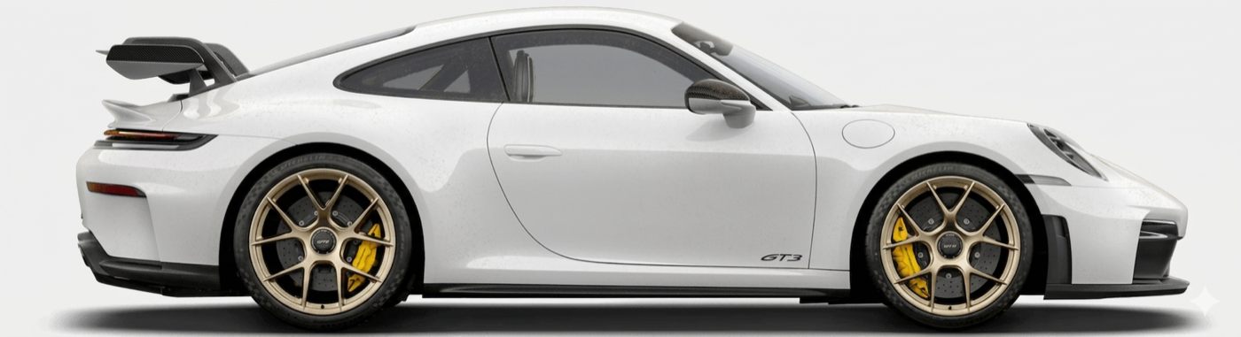Porsche GT3 before treatment